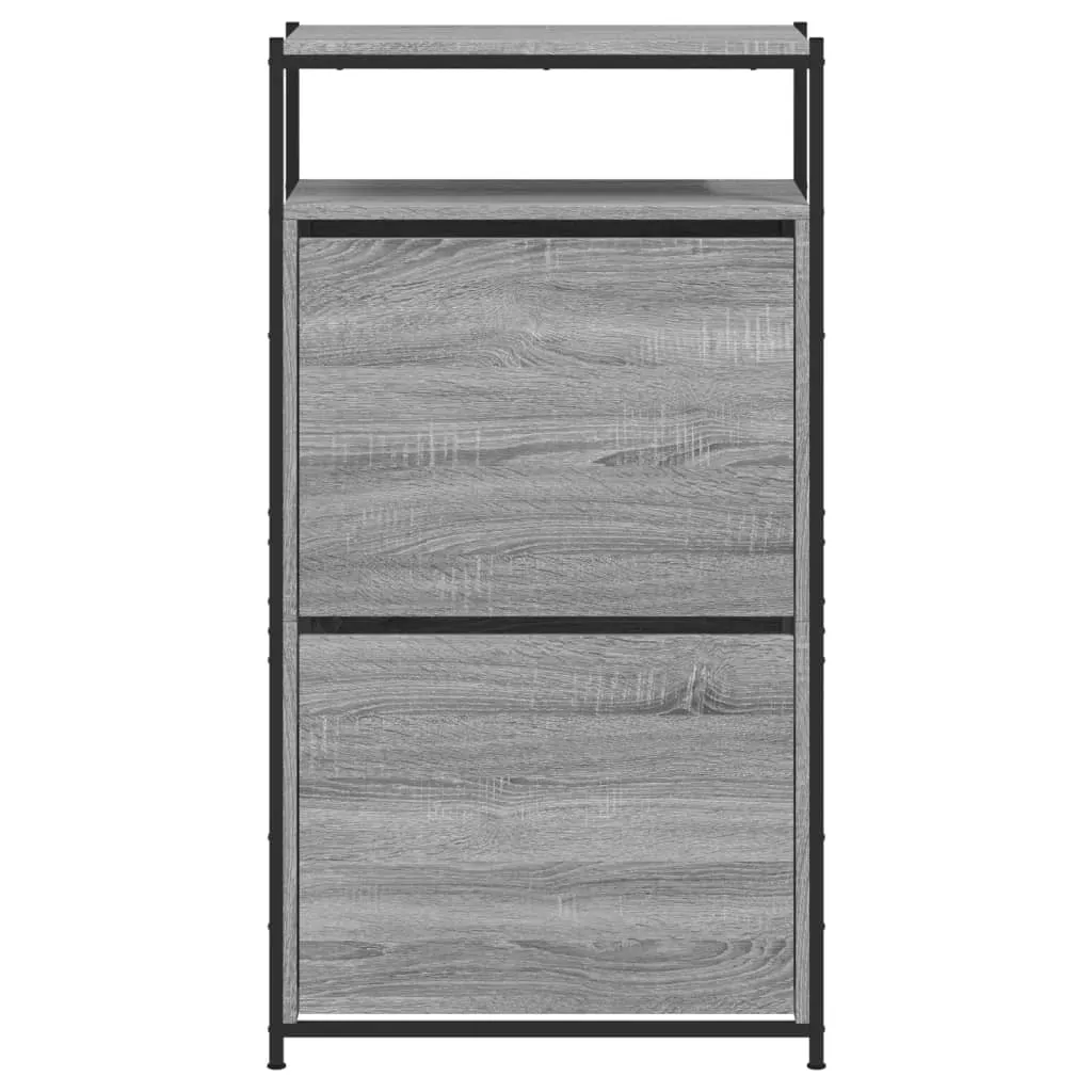 Shoe Cabinet Grey Sonoma 60x34x112 Engineered Wood