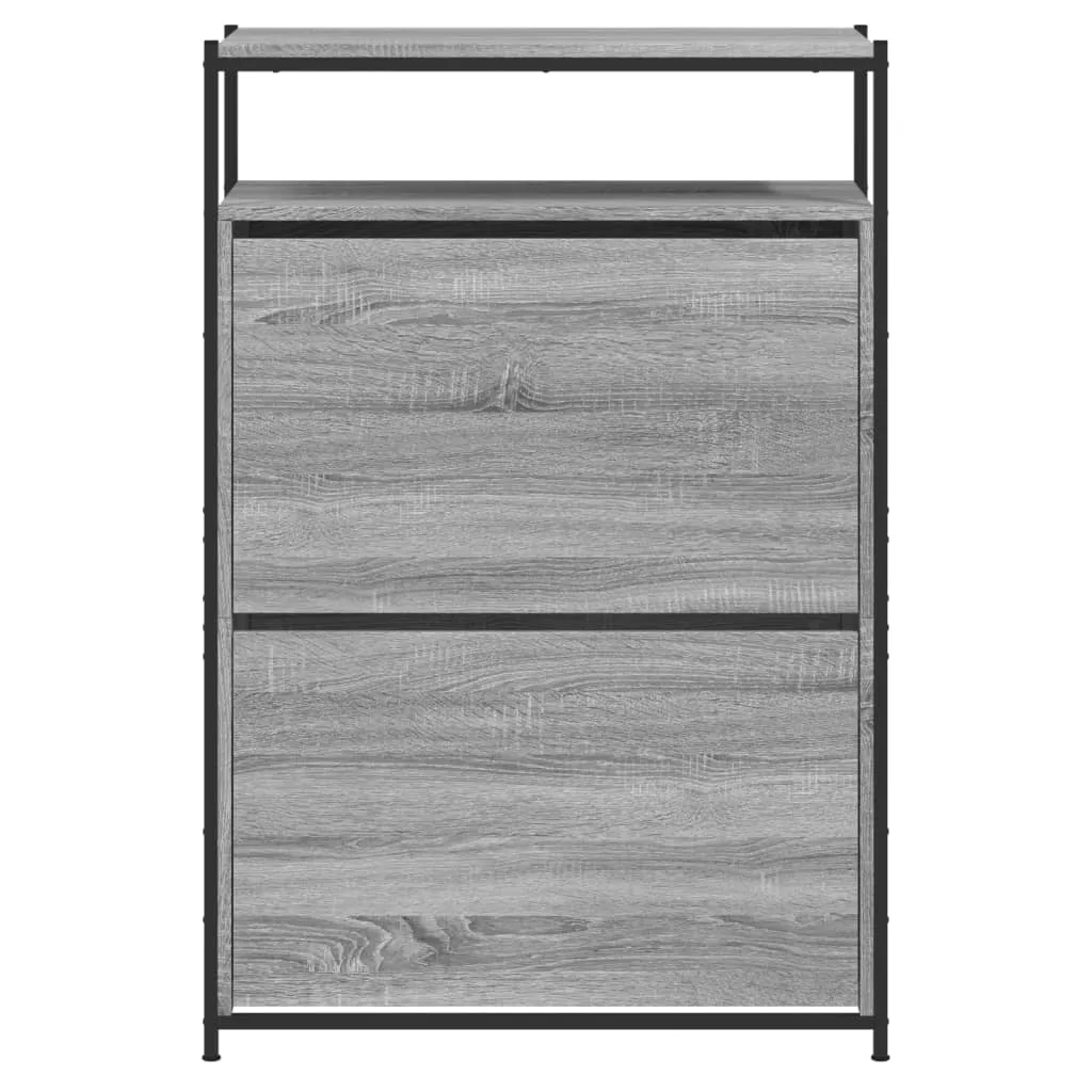 Shoe Cabinet Grey Sonoma 75x34x112 Engineered Wood