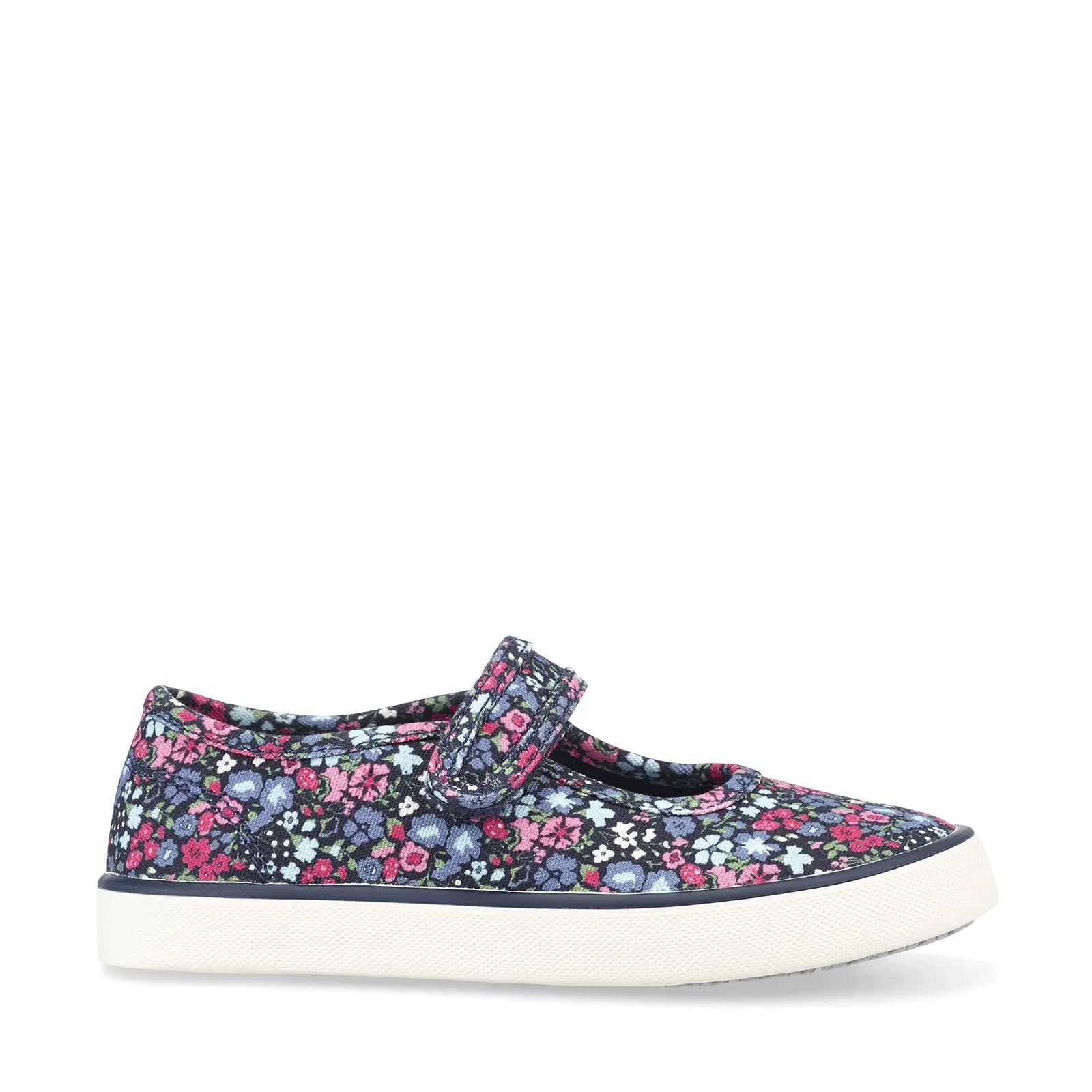 Start-Rite Blossom Navy Floral Canvas