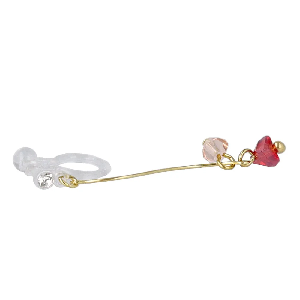 Stone Cluster Drop Invisible Clip Ons