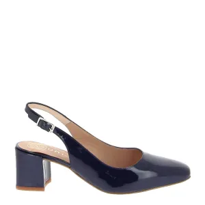 Unisa Lauri Patent Navy Slingback Pump