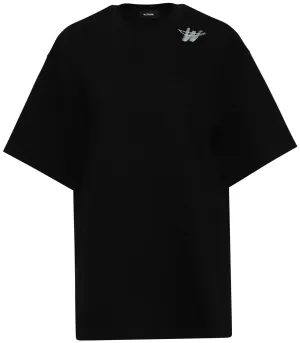 We11done Cotton WD Logo T-Shirt Black