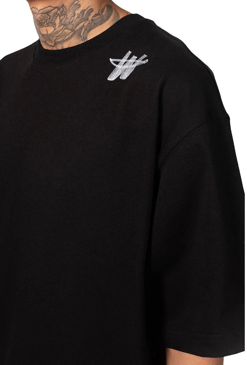 We11done Cotton WD Logo T-Shirt Black