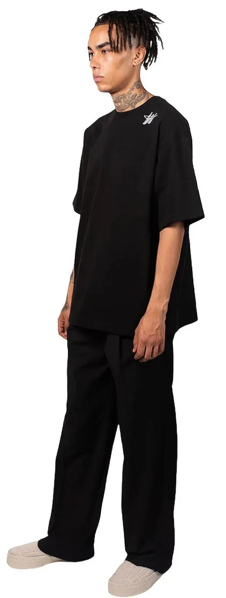 We11done Cotton WD Logo T-Shirt Black