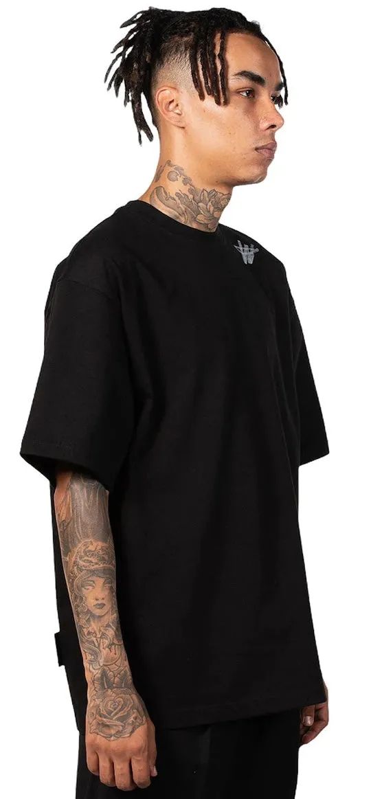 We11done Cotton WD Logo T-Shirt Black