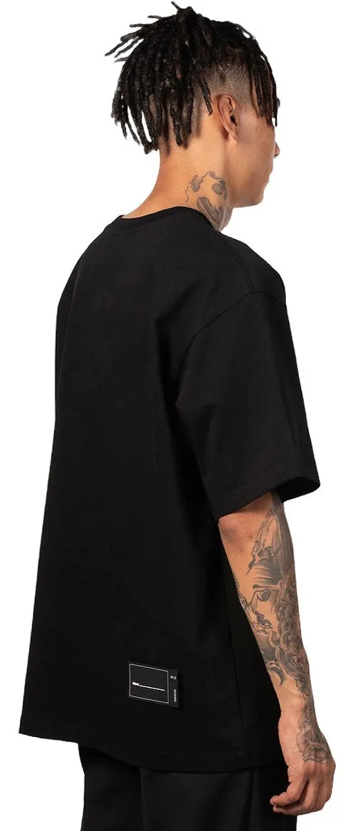 We11done Cotton WD Logo T-Shirt Black
