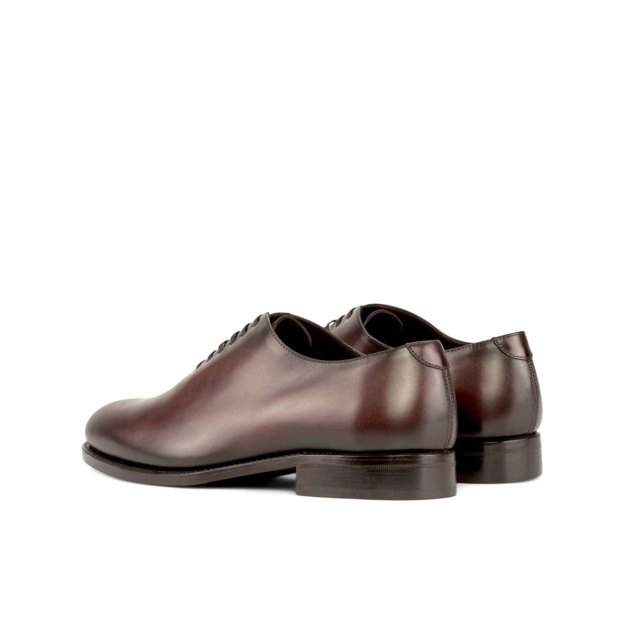 Whole Cut Oxford in Burgundy Box Calf