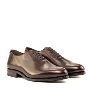 Whole Cut Oxford in Dark Brown Box Calf