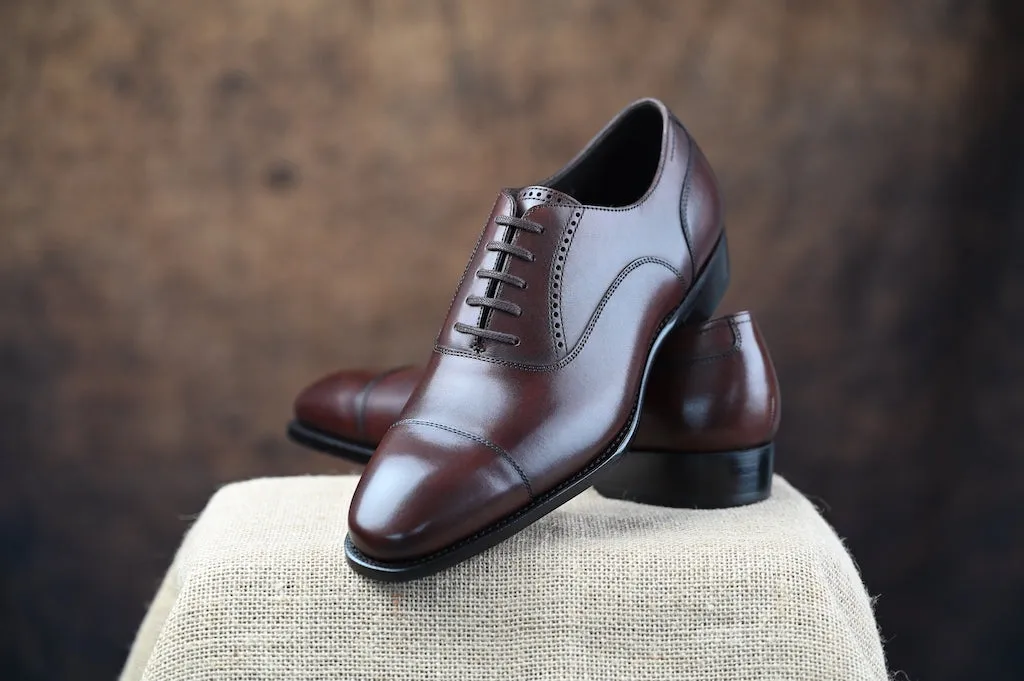 WINSTON Cap Toe Oxfords (Hand Welted)