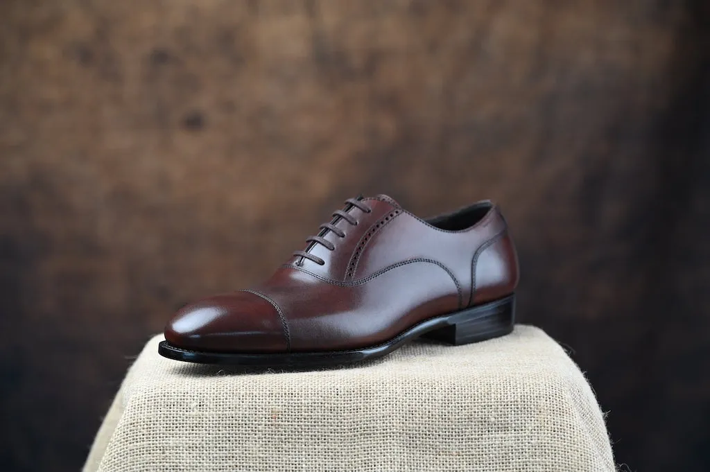 WINSTON Cap Toe Oxfords (Hand Welted)