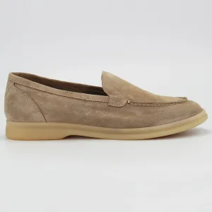 Women's loafer in calf leather suede cashmere nude spring (BRD11200)